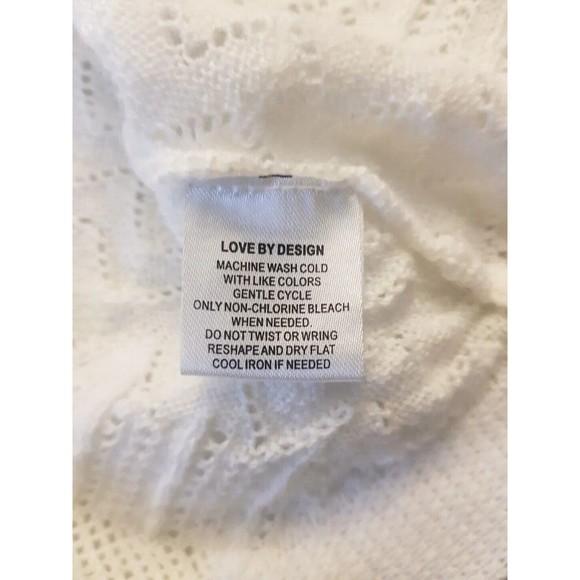 Love By Design Womens Sweater Open Cardigan Shrug Size Small White So It Is - Picture 10 of 12